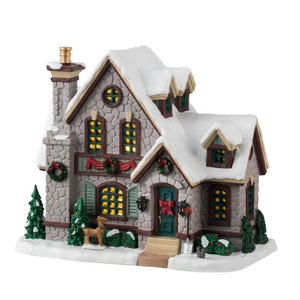 Lemax WHITE CHRISTMAS # 45235 Weihnachtsdorf beleuchtetes Gebäude 2024 Neue Verkaufsbox