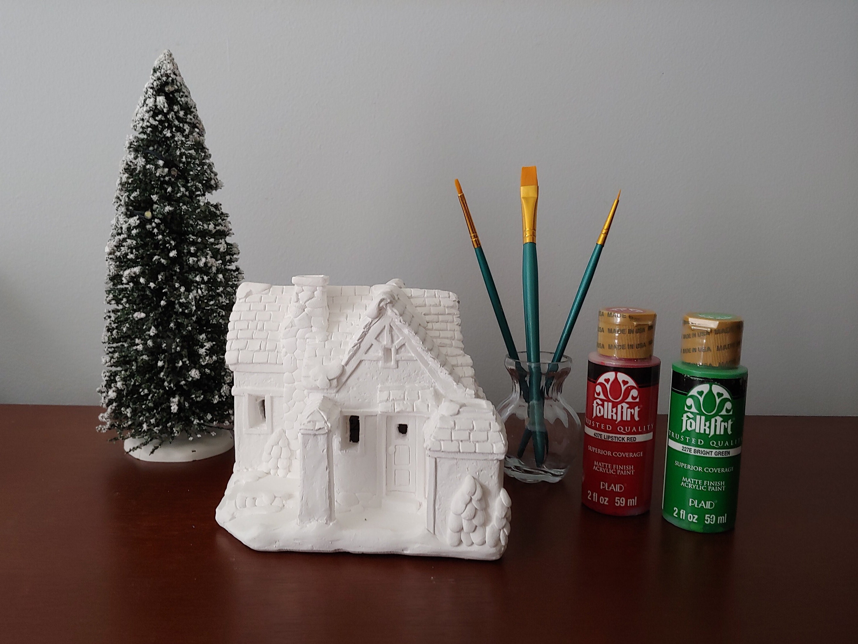Ceramic Christmas Village Thrift Flip — CATIE ZEE HOME