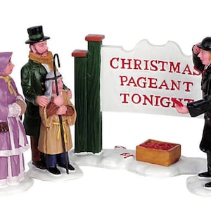 Lemax CHRISTMAS PAGEANT TONIGHT # 62317 Christmas Village  Accessories Figurine 2006 Retired New Retail Packaging