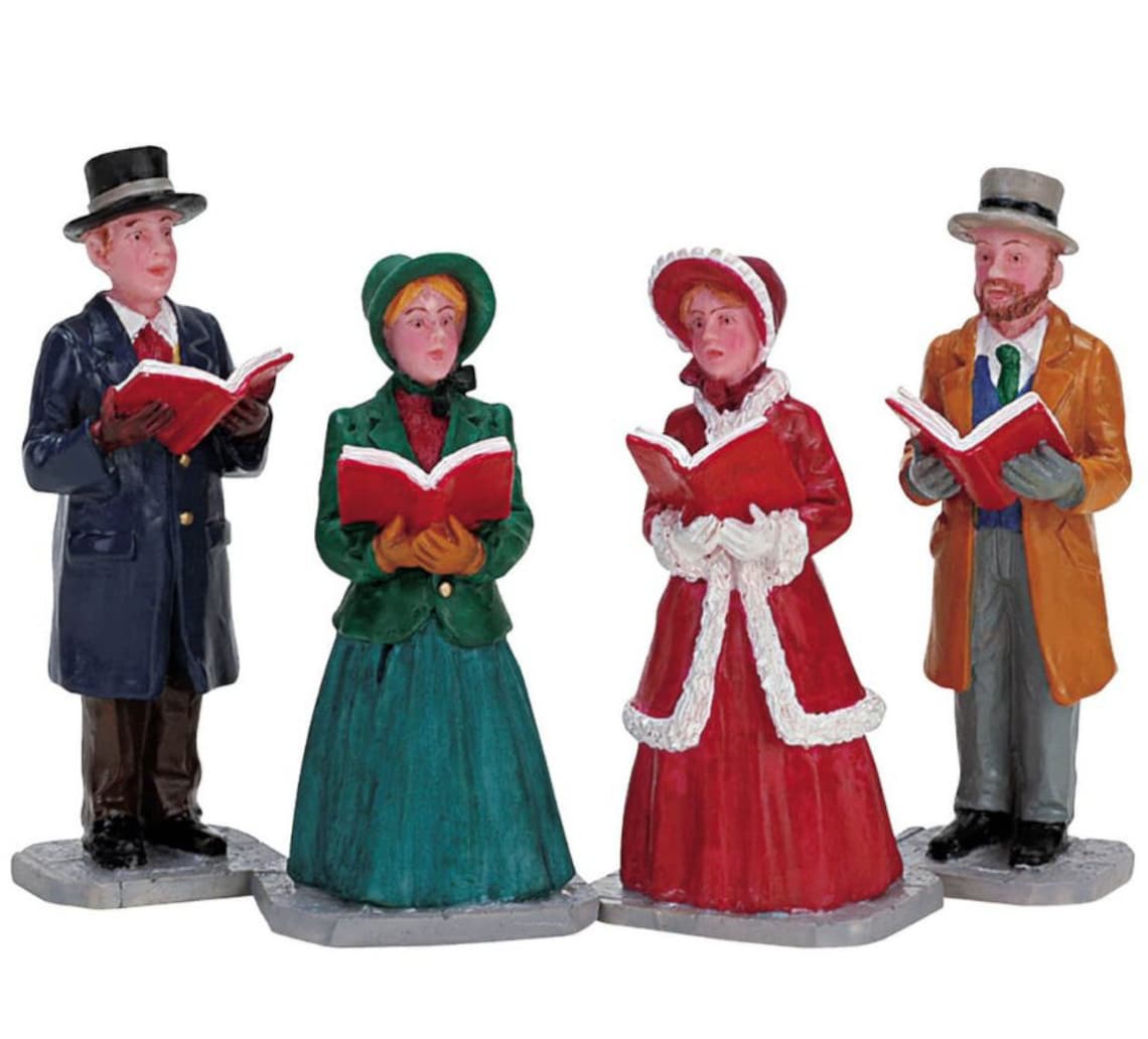 52146 LEMAX SANTA FEEDS REINDEER, SET OF 4 lemax, general, figurines, p