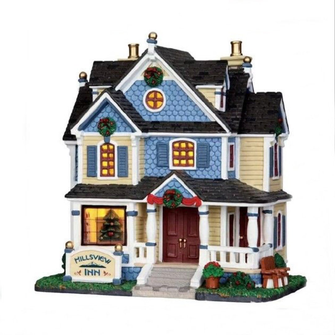 Lemax HILLSVIEW INN # 35568 Christmas Village Lighted Building 2013 ...