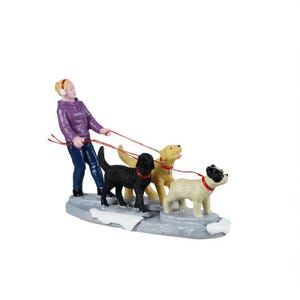 Lemax DOG WALKER # 42361 Christmas Village Figurines 2024 New Retail Packaging
