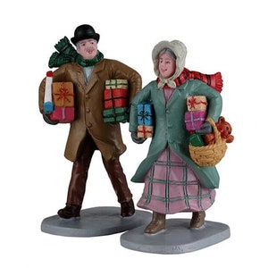 Lemax GIFTS FOR The GRANDCHILDREN Set of 2 #22143 Caddington Christmas Village Figurines 2022 New Retail Packaging