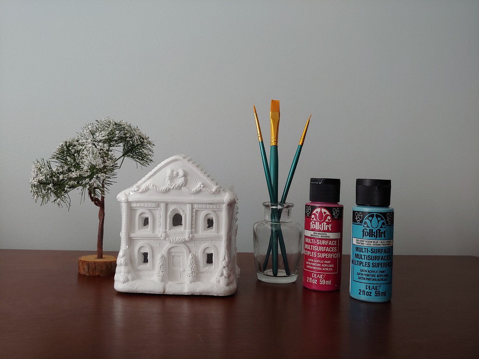 Artminds MANSION Ready to Paint Holiday Christmas Village Etsy