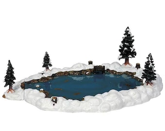 Lemax MILL POND # 94387 Christmas Village-accessoires 1999 NIEUW in doos