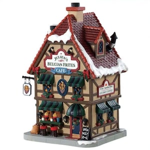 Lemax JULIEN&#39;S BELGIAN FRITERS Cafe # 85371 Christmas Village Building Retired New