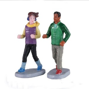 Lemax AUTUMN JOG Set of 2 # 02921 Christmas Village Accesories Figurines 2020 New Retail Packaging