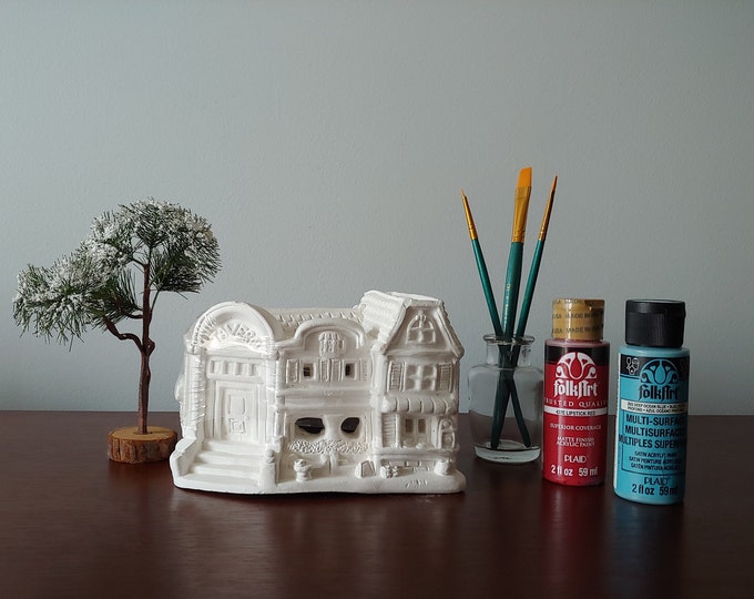 Artminds TAVERN Ready to Paint 4 Christmas Village Ready to Paint