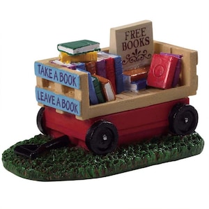 Lemax BOOK WAGON # 94534 Christmas Village Figurines 2019 New Retail Packaging