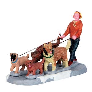 Lemax A PACK OF PUPS # 62455 Christmas Village Figurines 2017 New Retail Packaging