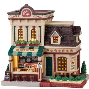 Lemax COZY CAFE # 45257 Christmas Village Lighted Building 2024 New Retail Box