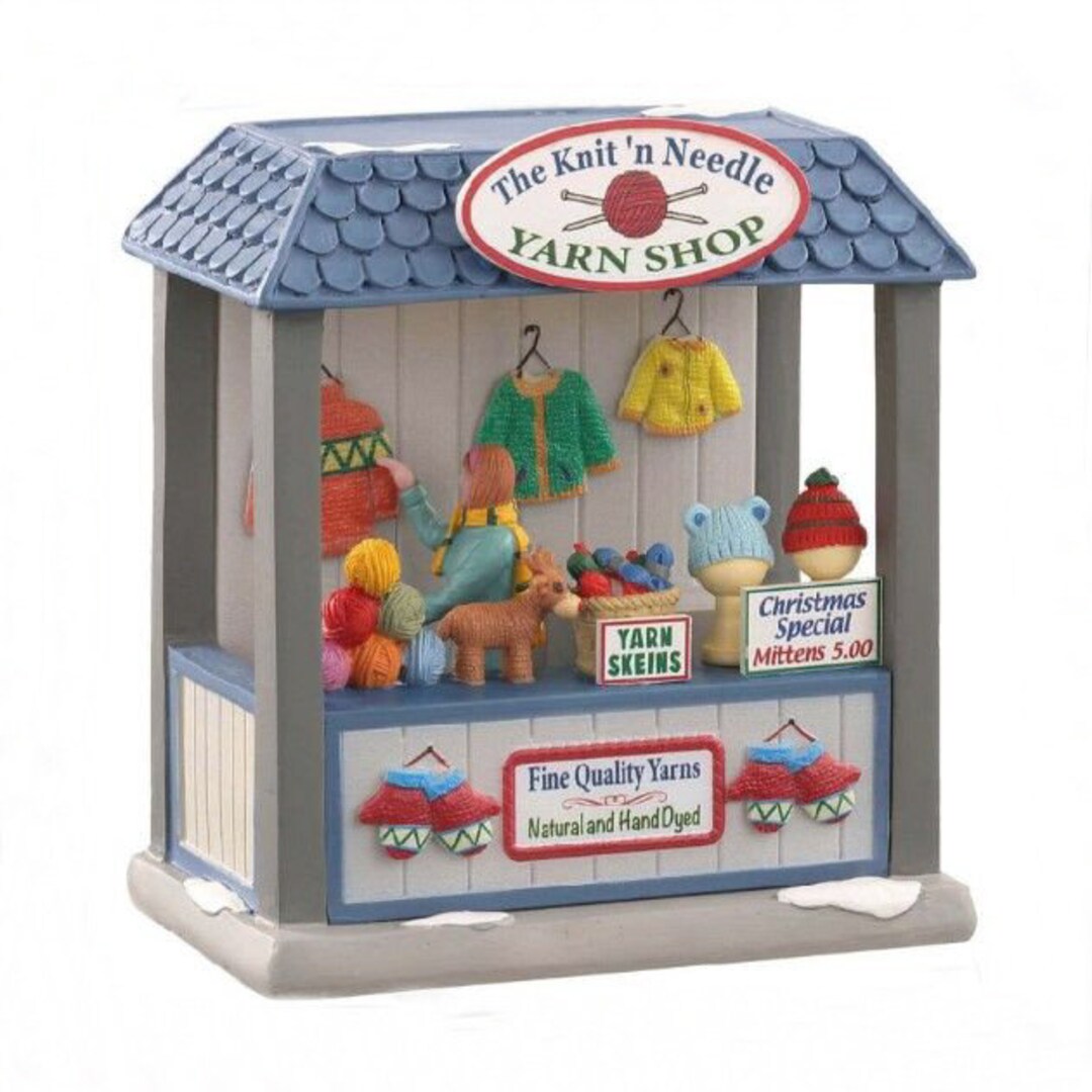 Lemax the KNIT 'N NEEDLE YARN Shop 04760 Christmas Caddington Village