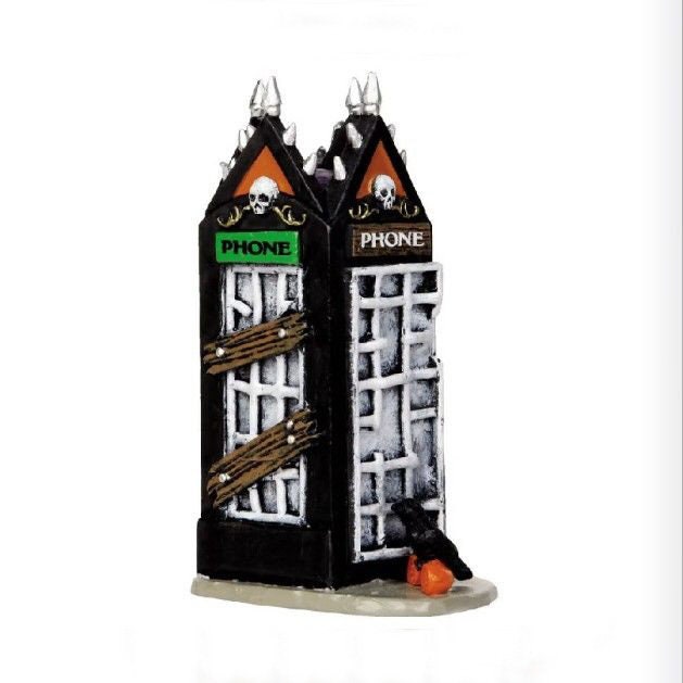 Lemax SPOOKY PHONEBOOTH # 44739 Halloween Spooky Town Village