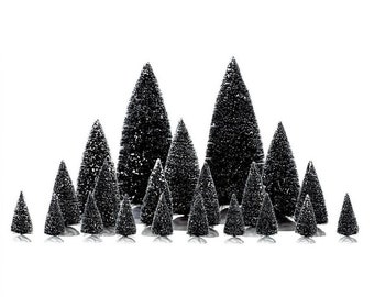 Lemax 21-delig GEASSORTEERDE DENNENBOMEN # 04768 Kerstdorpaccessoires Nieuwe winkelverpakking
