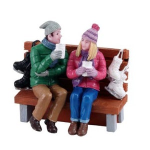Lemax HOT COCOA DRINKERS # 12046 Caddington Christmas Village Figurines 2022 New Retail Packaging