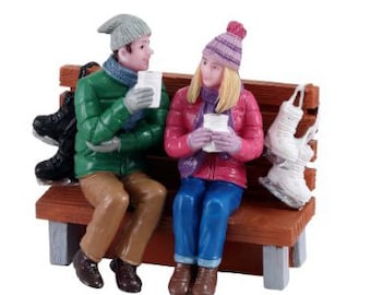 Lemax HOT COCOA DRINKERS # 12046 Caddington Christmas Village Figurines 2022 New Retail Packaging
