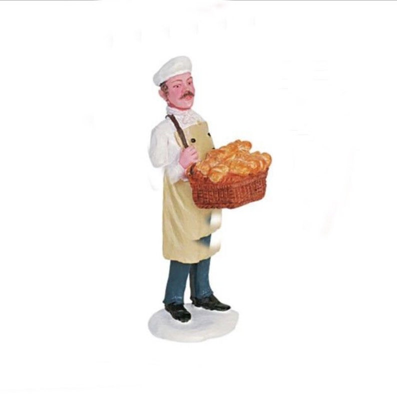 Lemax BREAD DELIVERY 62296 Christmas Village Accesories Figurines New Retail Packaging image 1