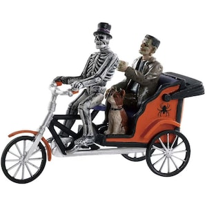 Lemax PEDICAB RIDE # 82572 Halloween Spooky Town Village Accessory 2018 New Retail Packaging