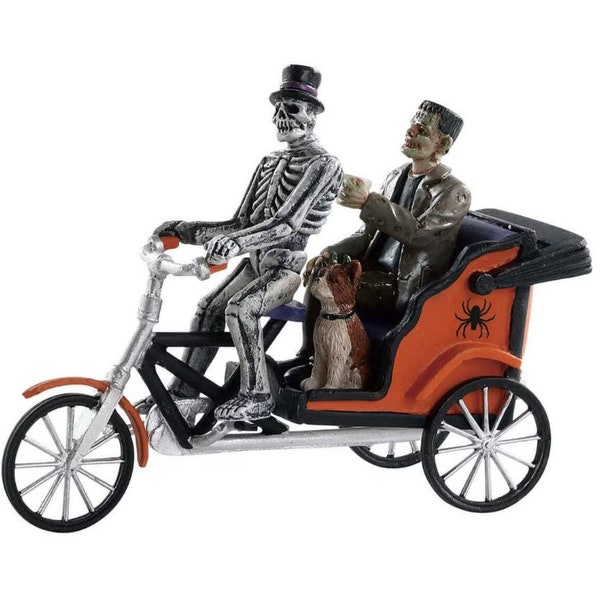 Lemax PEDICAB RIDE # 82572 Halloween Spooky Town Village Accessory 2018 New Retail Packaging