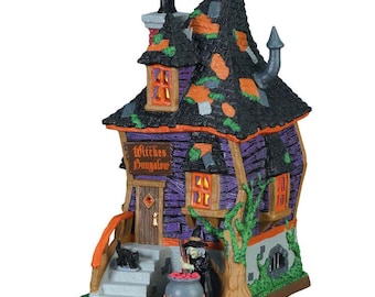 Lemax WITCHES BUNGALOW # 75183 Halloween Spooky Town Village Lighted New in Box