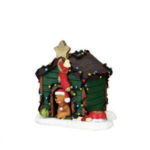 Lemax DECORATED LIGHT DOGHOUSE # 02808 Christmas Vail Village Accessory Figurine 2018 New Retail Packaging