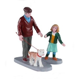 Lemax NACHMITTAGSSTROLL 2er Set #02926 Caddington Weihnachtsdorf Figuren 2020 Neue Verkaufsverpackung