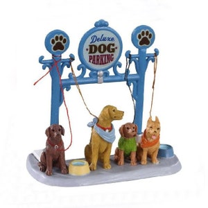 Lemax DOG PARKING # 13567 Christmas Caddington Village Accesories Figurines  2021 New Retail Packaging