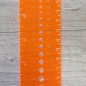 Knitting Needle Ruler Gift Gift for Knitters image 3