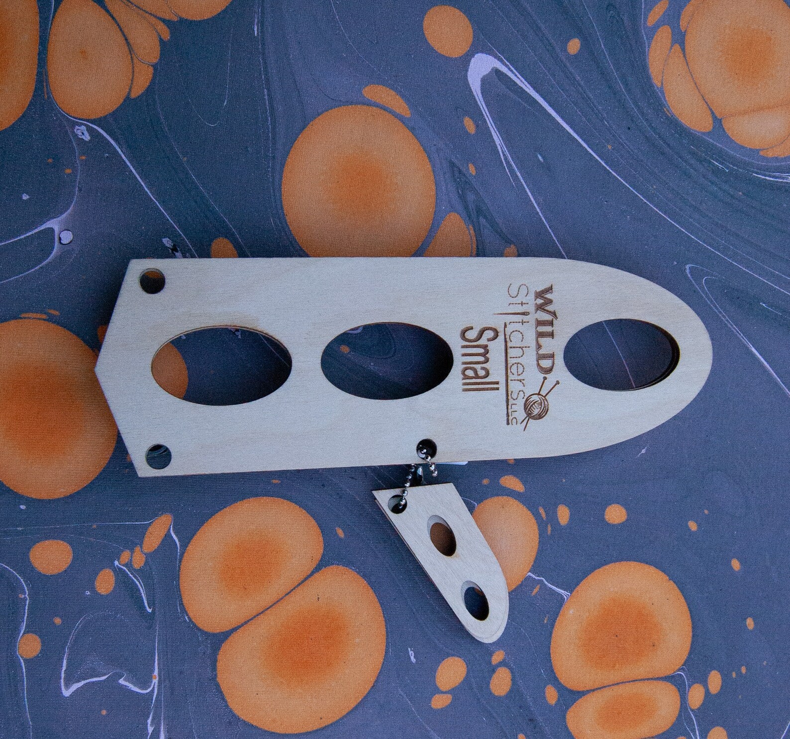 Wooden Mitten Blockers For Knitting - Floral Pattern Glove Display Forms 12.5 Inch