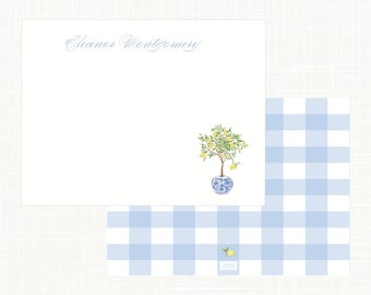 Lemon Tree Flat Stationery Set