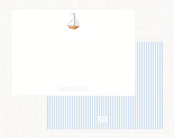 Sailboat Flat Stationery Set