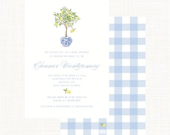 Lemon Tree Bridal Shower Invitation