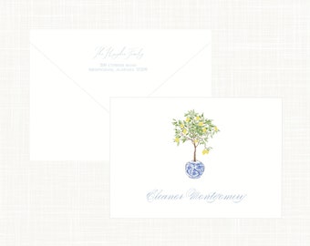 Lemon Tree Folded Stationery Set
