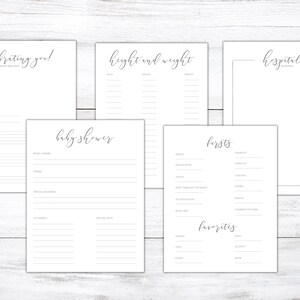 Simple and Neutral Baby Book Printable, Baby Keepsake Journal, Baby ...