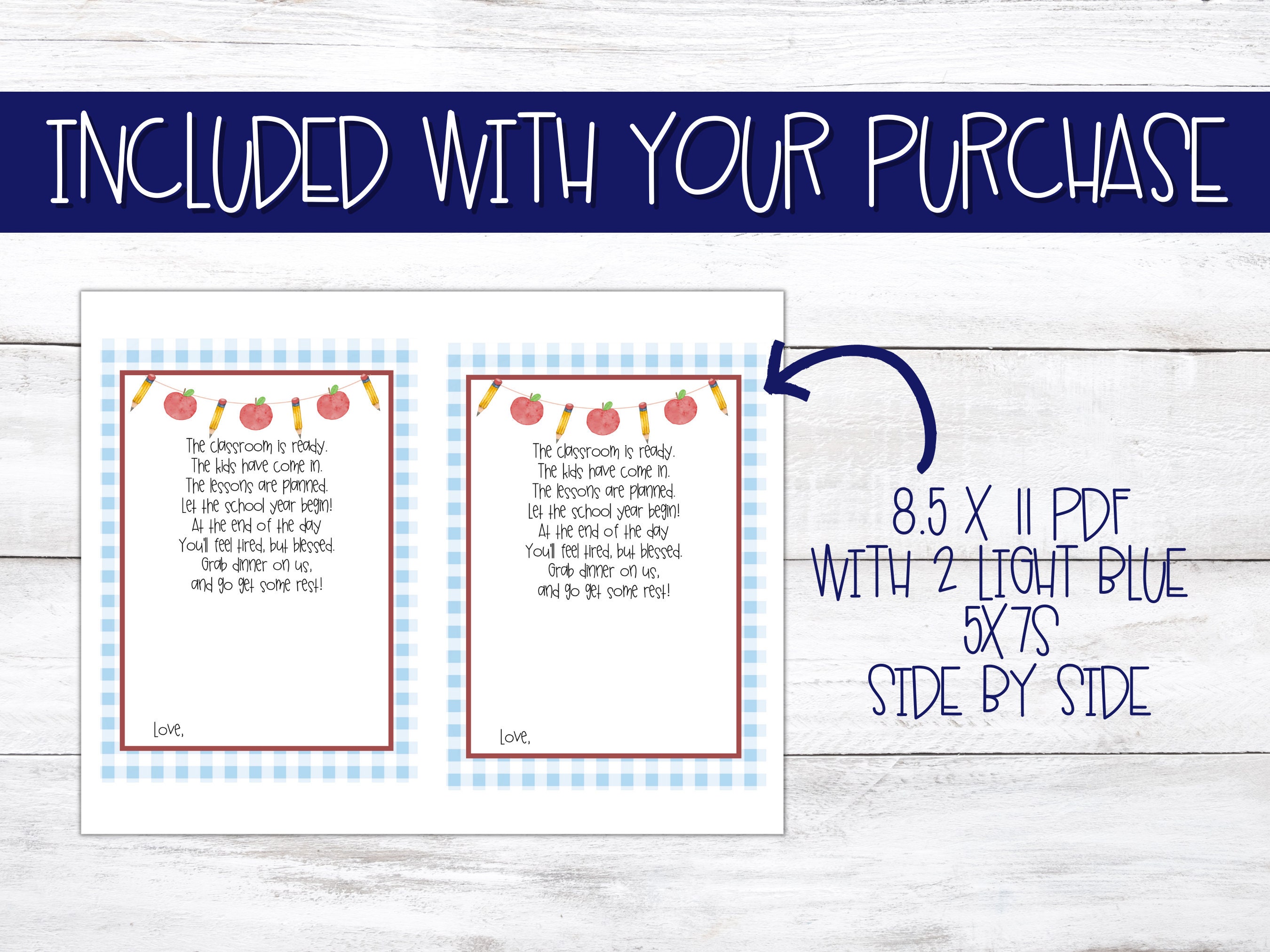 First Day Of School Teacher Gift Printable