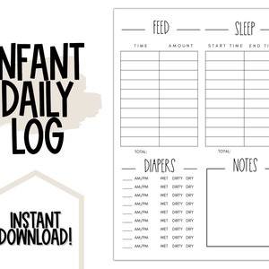 Registro giornaliero infantile/Tracker della cura del bambino