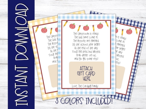 First Day of School Printable Teacher Gift First Day of - Etsy