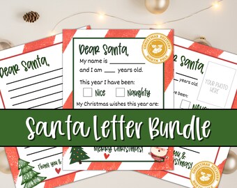 Carta a Papá Noel imprimible: Actividad navideña para niños (PDF)