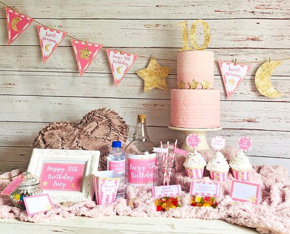 Personalised Girls Slumber Party Sleepover Party Decor Etsy