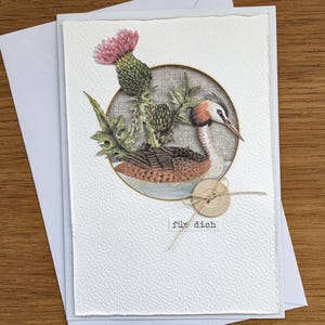 handgemachte Grusskarte, Geburtstagskarte, Einzelstück