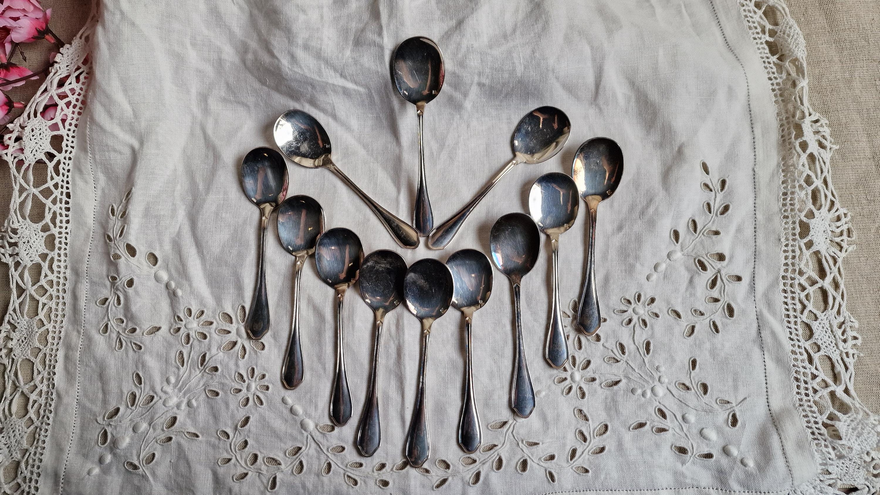 Set 10 Cucchiai A Manico Lungo In Acciaio Inox Con Placcatura Oro Rosa, Cucchiaini Da Tè Freddo, Caffè E Dessert, Eleganti E Lavabili In Lavastoviglie