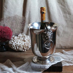 Silver Lion Head Ice Bucket - Etsy