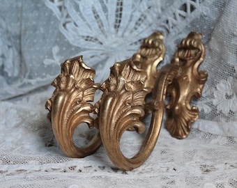 Paire embrasse de rideaux bronze - Ameublement