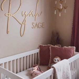 Nursery Name Sign | Baby Wood Name Sign | Wood Letters For Nursery | Custom Name Sign