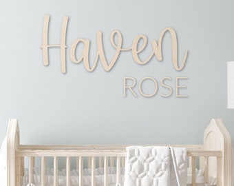 Nursery Name Sign | Baby Wood Name Sign | Wood Letters For Nursery | Custom Name Sign