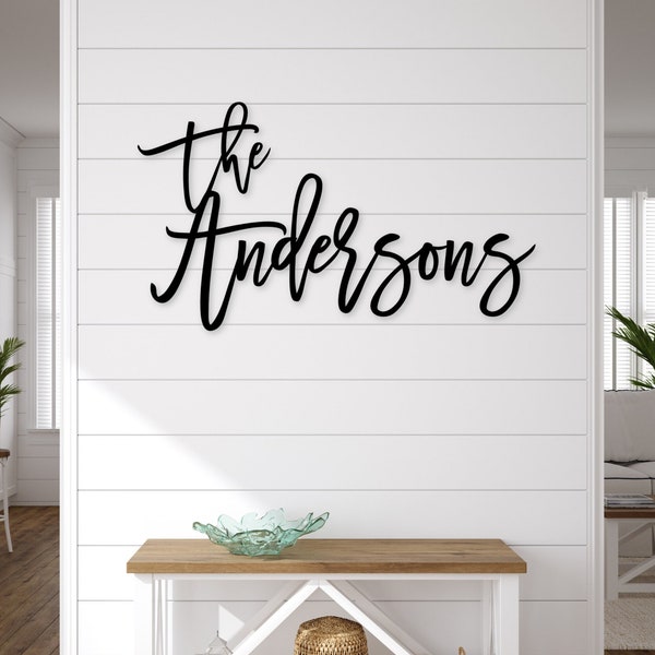 Custom Last Name Sign | Personalized Family Name Words | Wedding Backdrop Sign | Custom Wooden Sign