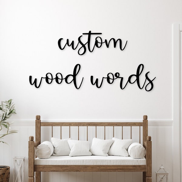 Custom Wood Words | Personalized Wood Wall Letters | Wedding Backdrop Sign | Custom Wooden Sign