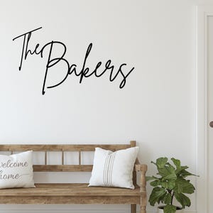 Custom Last Name Sign | Personalized Family Name Words | Wedding Backdrop Sign | Custom Wooden Sign