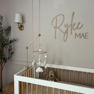 Nursery Name Sign | Baby Wood Name Sign | Wood Letters For Nursery | Custom Name Sign
