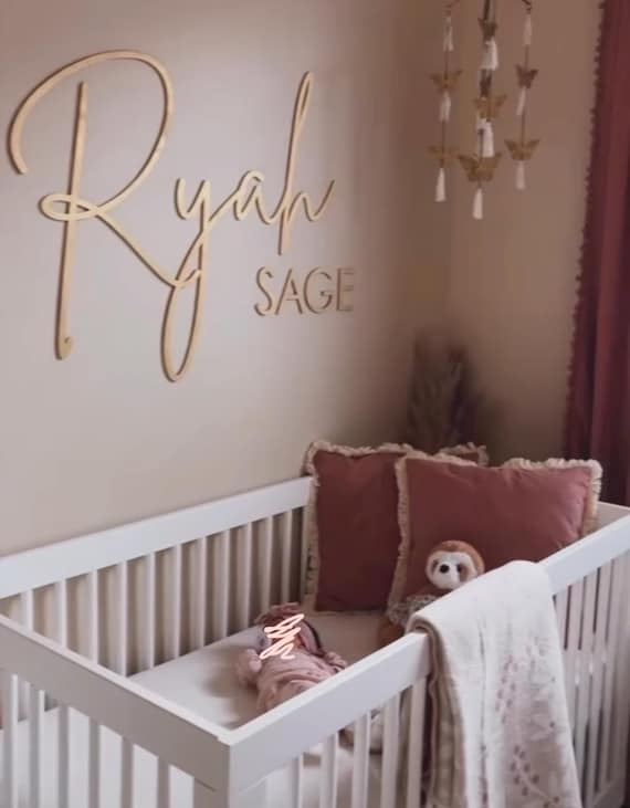Nursery Name Sign | Baby Wood Name Sign | Wood Letters For Nursery | Custom Name Sign